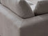 Canapé Julia Modulable - Tissu Chenille Blanc - 4 Places + 1 Pouf