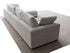 Canapé Julia Modulable - Tissu Chenille Blanc - 4 Places + 1 Pouf