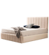 Cadre de Lit Polo Beige - Confort Luxueux et Design