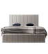 Cadre de Lit Polo Gris - Confort Luxueux et Design