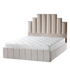 Cadre de Lit Pyramide Beige - Raffinement et Confort