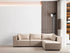 Canapé Modulable - Velours - 4 Places + 1 Pouf