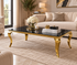 Table basse Baroque – Marbre & Doré