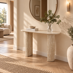Console Calypso – Plateau Céramique & Piètement Sculptural