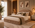 Lit coffre Valentina – Tissu polaire Moka