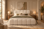 Lit coffre Alya – Design arrondi & rangement intégré