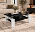Table basse Gloria – Double plateau en verre