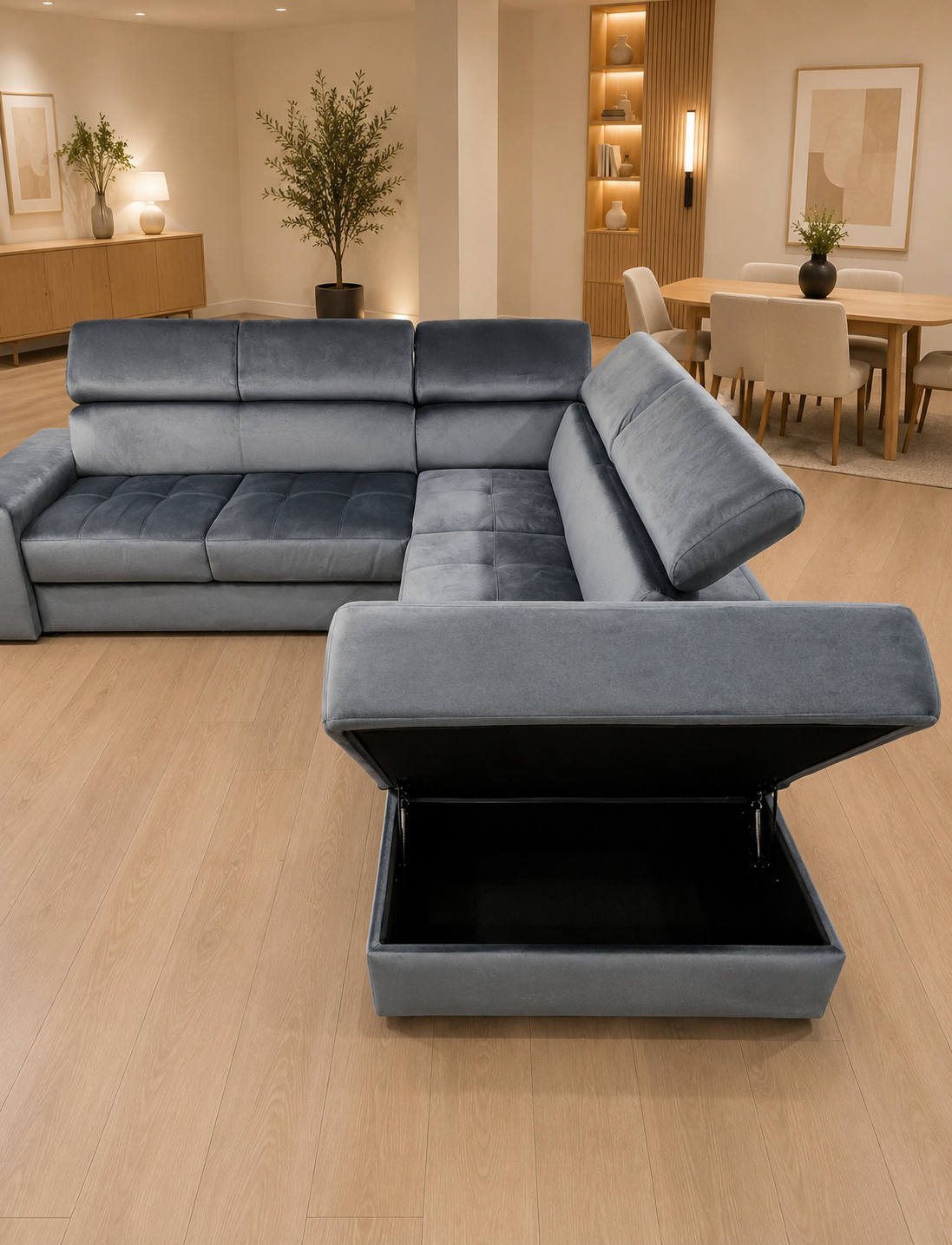 Canapé d’Angle Convertible Lorens – Design, Confort & Fonctionnalité