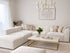 Canapé Modulable 4+1 Pouf en Velours Blanc Anti-Tâche – Design Contemporain & Confort Luxueux