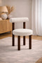 Chaise Irina – Pied Effet Noyer – Beige