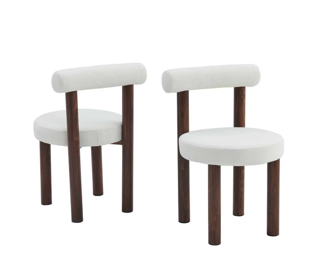 Chaise Irina – Pied Effet Noyer – Beige