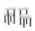 Chaise Irina – Pied Effet Noyer – Beige
