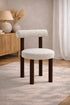 Chaise Irina – Pied Effet Noyer – Beige