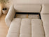 Canapé d’Angle Bubble Leo Convertible – Tissu Marbella Beige
