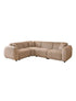 Canapé d’Angle Elisa – Tissu Marbella Beige – Design Contemporain
