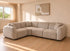 Canapé d’Angle Elisa – Tissu Marbella Beige – Design Contemporain