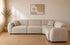 Canapé d’Angle Elisa – Tissu Marbella Beige – Design Contemporain