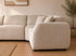 Canapé d’Angle Elisa – Tissu Marbella Beige – Design Contemporain