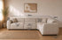 Canapé d’Angle Elisa – Tissu Marbella Beige – Design Contemporain
