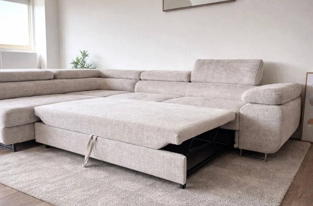 Canapé d’Angle Convertible Toulouse – Design, Confort & Fonctionnalité