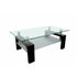 Table basse Gloria – Double plateau en verre