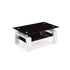 Table basse Gloria – Double plateau en verre