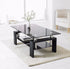 Table basse Gloria – Double plateau en verre