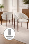 Chaise Charly – Velours anti-tache & confort à ressorts