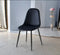 Chaise Scandi – Tissu anti-tache & piètement noir