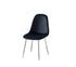 Chaise Scandi – Velours anti-tache & piètement chromé