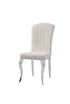 Chaise Nino – Velours anti-tache & piètement argenté