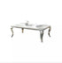 Table basse Baroque – Marbre & Argenté