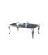 Table basse Baroque – Marbre & Argenté