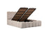 Lit coffre Alya – Design arrondi & rangement intégré