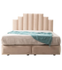 Lit Coffre Pyramide Beige - Design Élégant