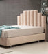 Lit Coffre Pyramide Beige - Design Élégant