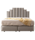 Lit Coffre Pyramide Gris - Design Élégant