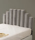Lit Coffre Pyramide Gris - Design Élégant