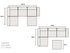 Canapé Modulable - Velours - 4 Places + 1 Pouf
